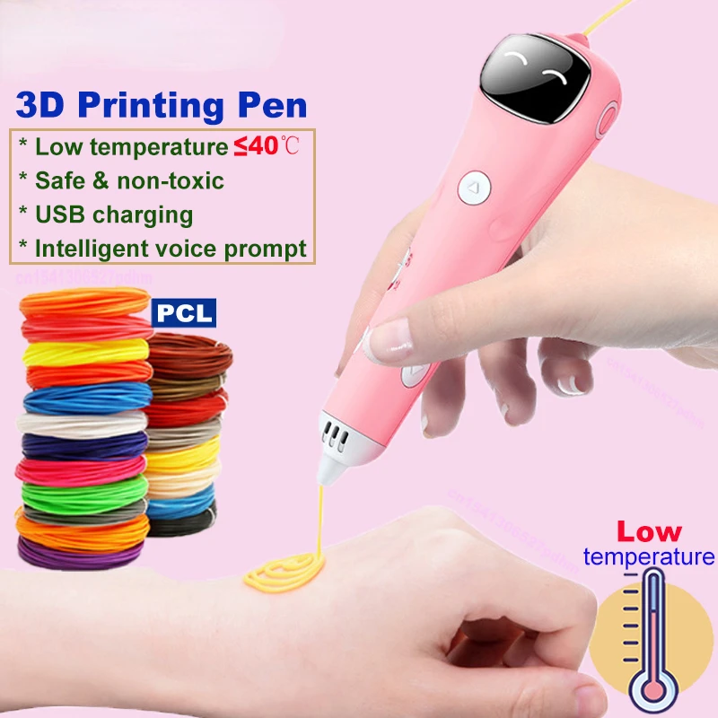 

Новая 3d-ручка PCL нить низкая температура анти-ожоги 3D печать Ручка DIY Рисование Игрушки для девочек мальчиков Рождество подарок на день рождения