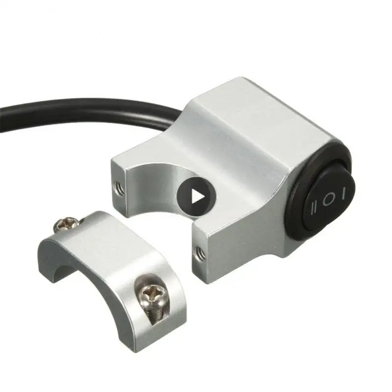 

Universal Handle Refit Headlight Switch Aluminum Alloy Near Far Light Three Gear Switch Waterproof Fog Brake Light Switch 12v