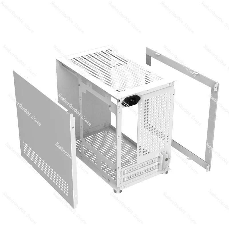 M02 Белый корпус ITX из закаленного стекла с двойной панелью поддерживает стальной компактный корпус блока питания ATX (art.: 3920cfcee1848) - 3920cfcee1848
