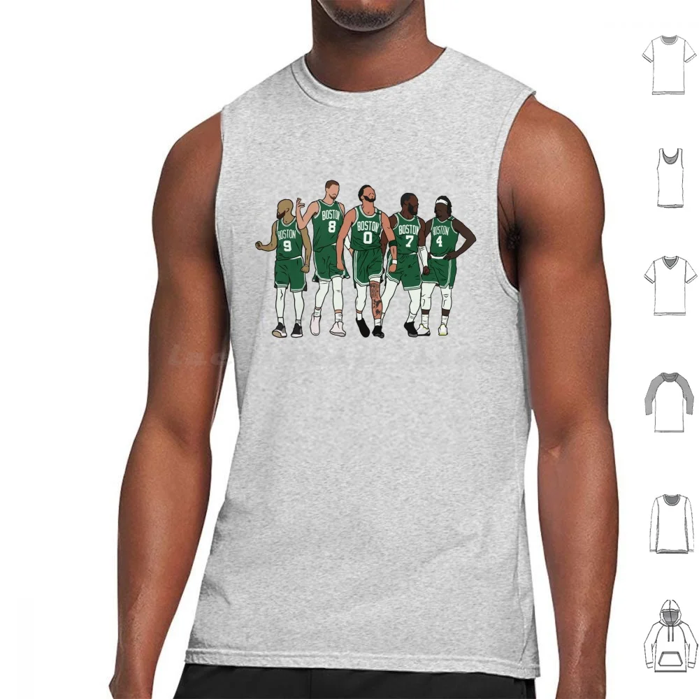 Фото D White , Kp , Jrue & The Jays Майки Жилет без рукавов Kristaps Porzingis Jrue Holiday Jayson Tatum Jaylen Brown №1