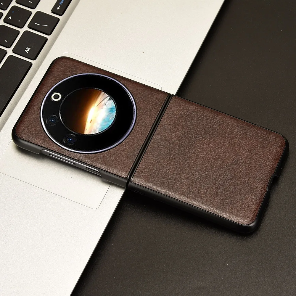 Флип-чехол для Tecno Phantom V кожаная текстура искусственная задняя жесткая