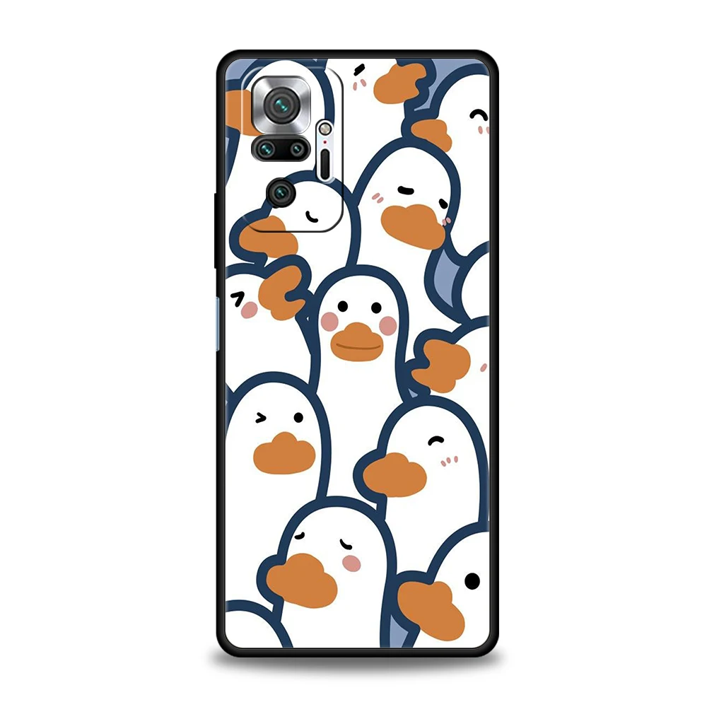 Фото Cute Cartoon Duck Phone Case Cover for Redmi 14C 10C Note 14 13 12 10 11 Pro Plus 7 8T K40 K50 Gaming Pro Plus 5G Soft TPU Shell №5