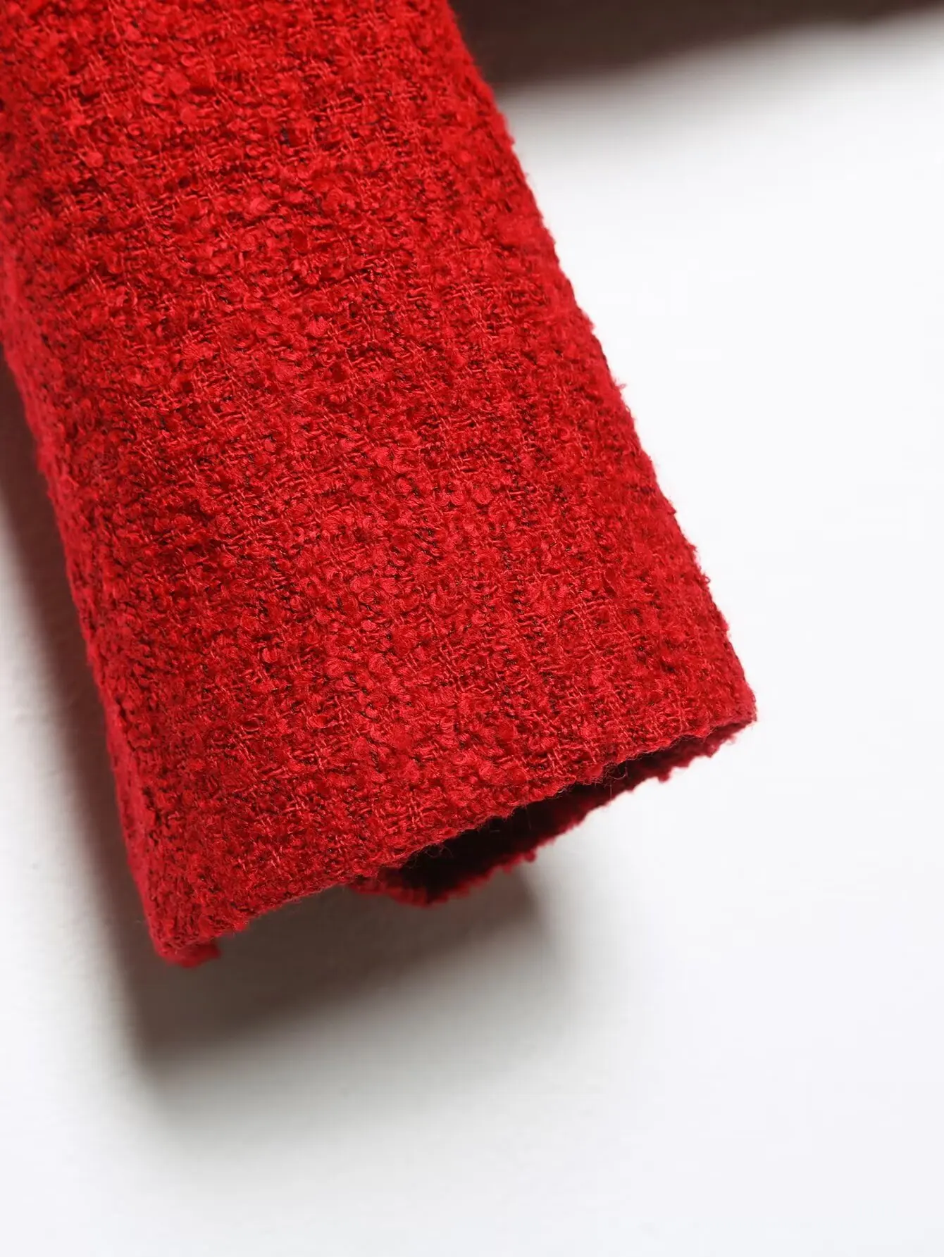 Увядший французский Повседневный красный элегантный пиджак женские Топы модный