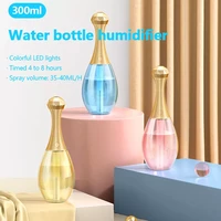 300ml usb air humidifier ultrasonic cool mist maker fogger with led light for home mini perfume bottle car aroma humidificador