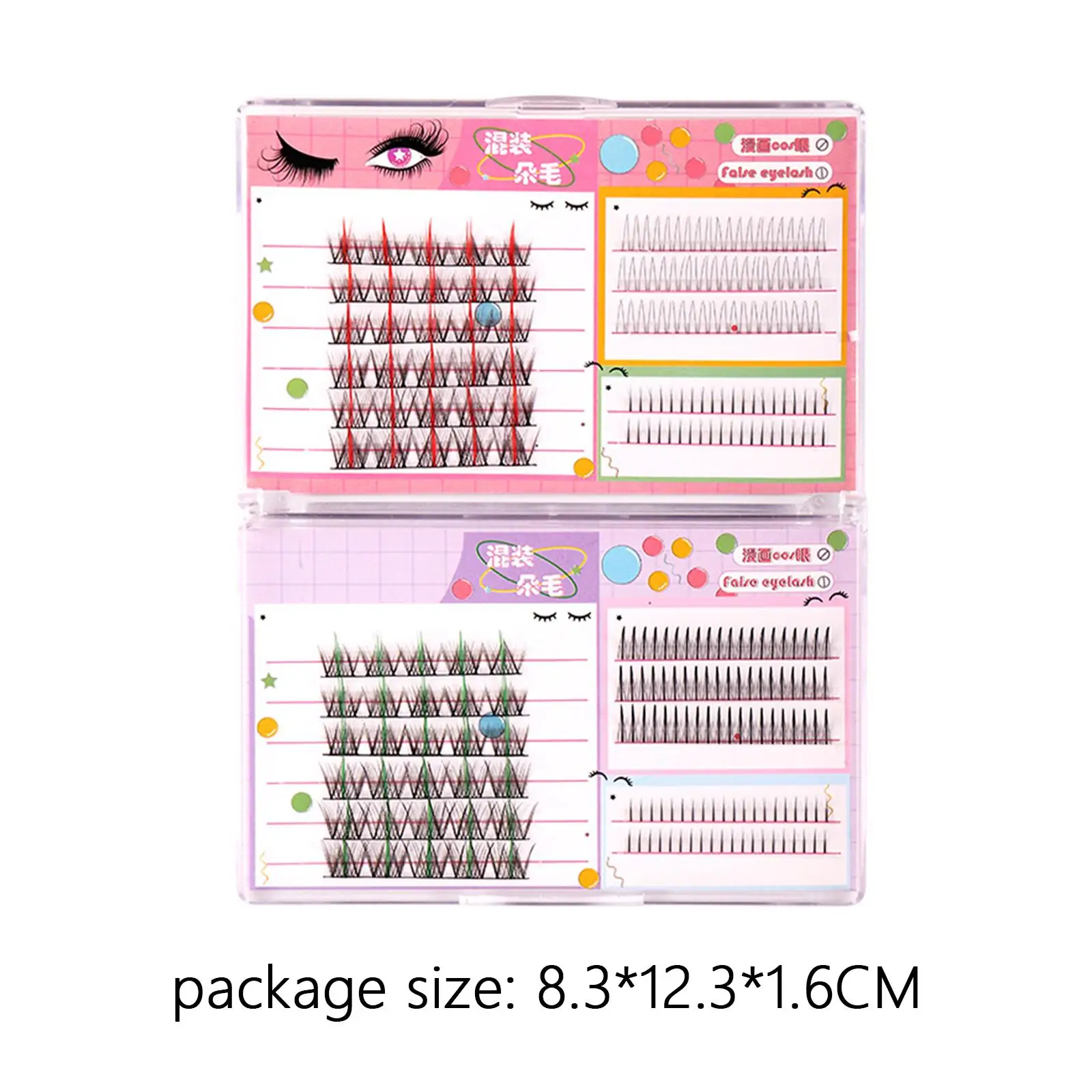 Грязные кластеры ресниц DIY Профессиональные искусственные ресницы мягкие для