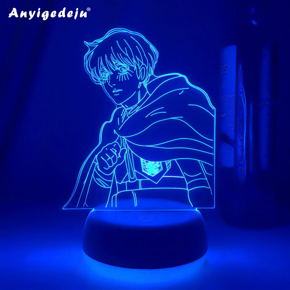 

Anime Lamp Attack on Titan 4 Armin Arlert Figure for Bedroom Decor Night Light Kids Birthday Gifts Shingeki No Kyojin 3d Lights
