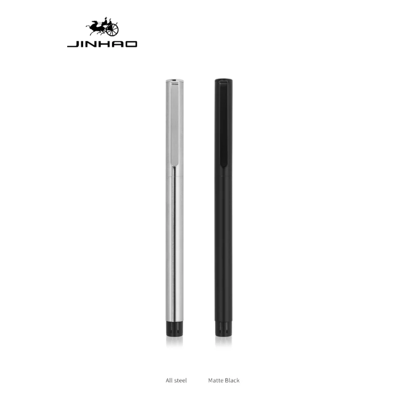 

G5AA Matte Black/ All Steel Fountain Pen 65 Series Fine Nib Ink Pens Smooth Writing