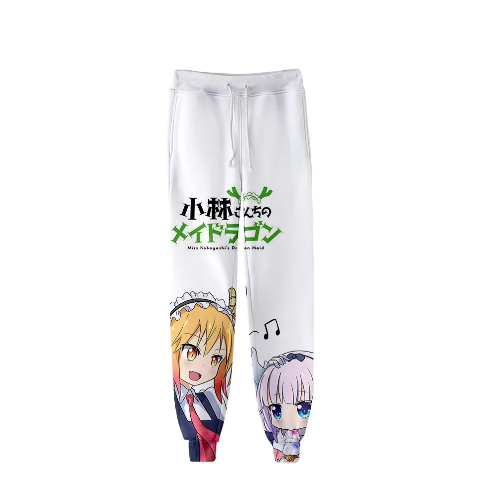 Костюм для косплея Kanna Kamui мужской/женский джоггеры с 3D принтом дракона горничной