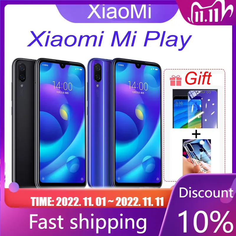 Tanie Celular Xiaomi MI Grać Smartphone Mediatek MT6765 Helio P35 Telefon Inteligentny 1080x2280 Pikseli Tanie Celular Xiaomi MI Grać Smartphone Mediatek MT6765 Helio P35 Telefon Inteligentny 1080x2280 Pikseli