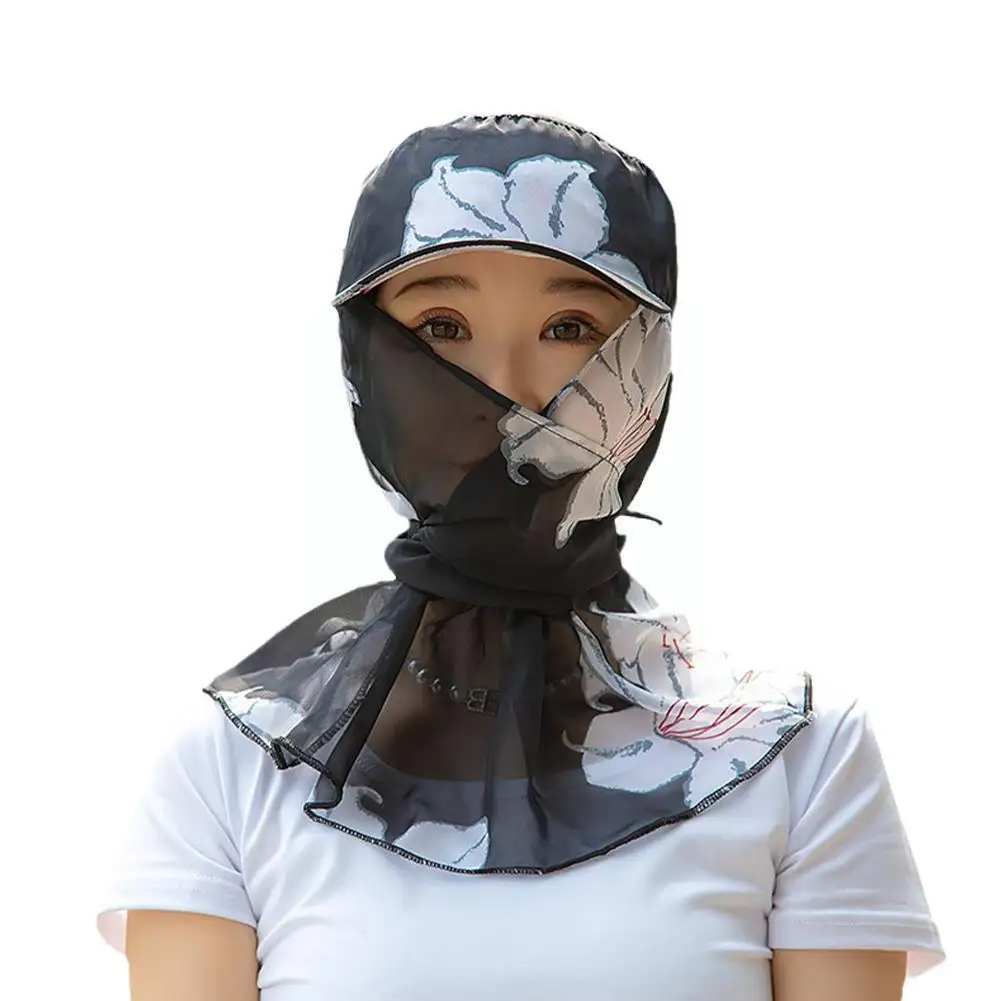 

Summer Sun Hat Creative Shawl Hat Face Neck Omnibearing UV Protection Breathable Mesh Sunscreen Hats For Women Outdoor Hat S5V9