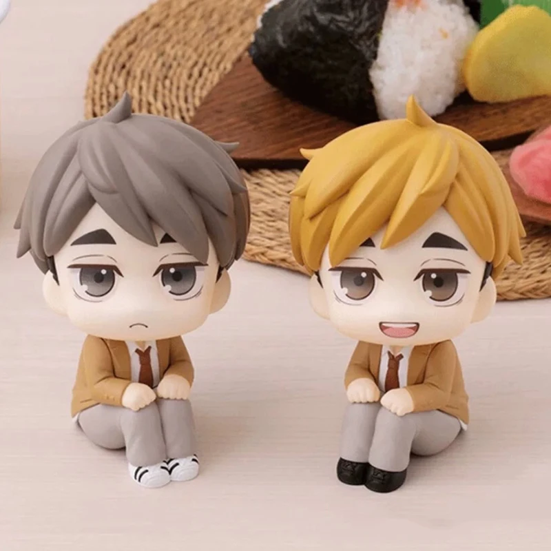 Фигурка аниме Haikyuu Miya Atsumu Look Up Avtion фигурка игрушки Q версия Osamu 10 см кукла