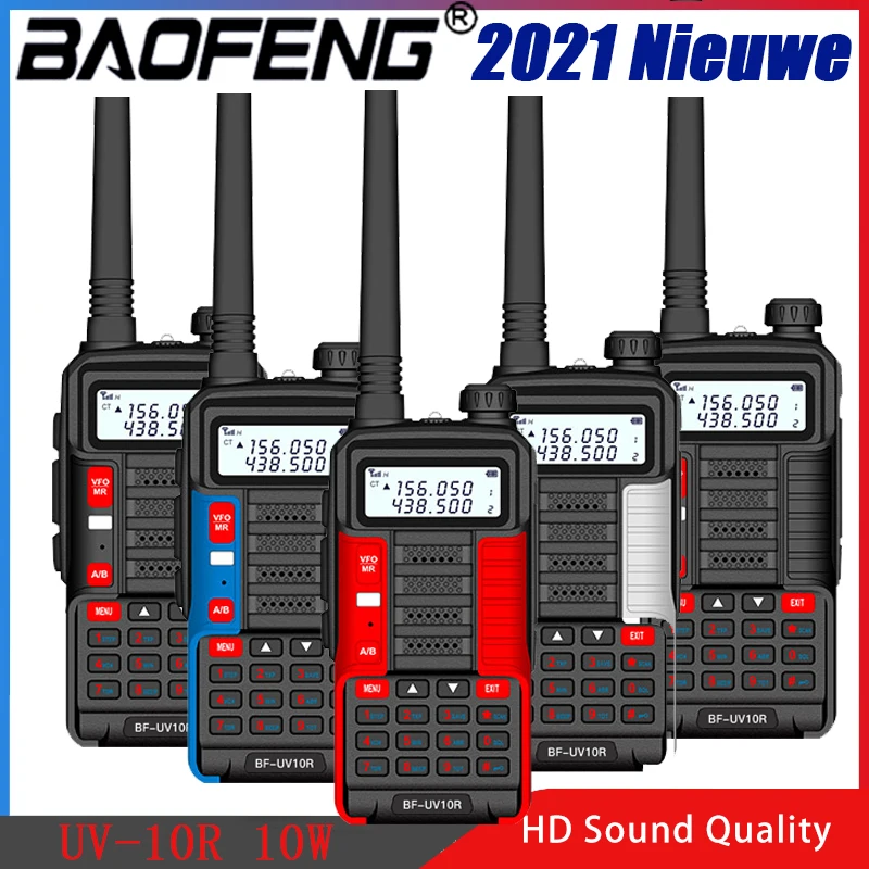 Baofeng UV-10R Walkie Talkie VHF UHF Dual Band Two Way CB Ham Radio UV10R Portable USB Charging Radio Transceiver