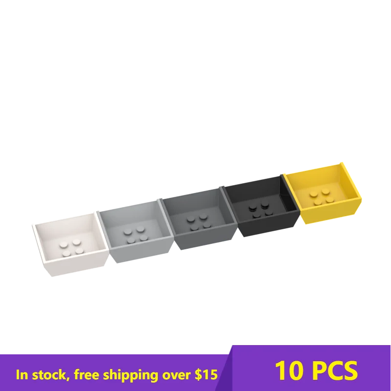 

10PCS MOC Bricks 2512 5 x 5 x 1.33 Small dump truck For Building Blocks Parts DIY Educational Creative gift For Children