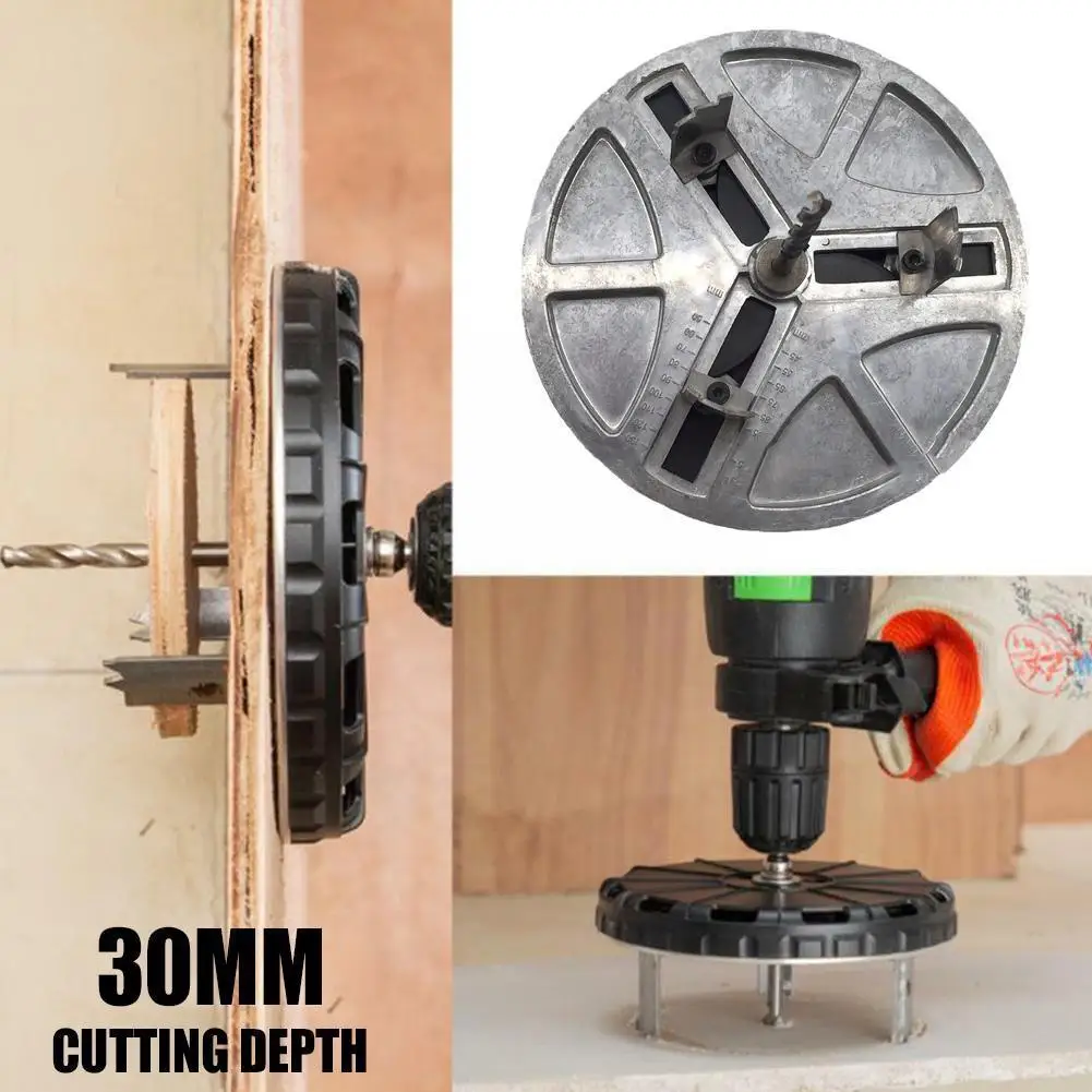 

45mm-130mm Adjustable Hole Saw Diameter Adjustable Woodworking Cutting Tools Woodworking Hole Opener For Gypsum Board Cork C6K9