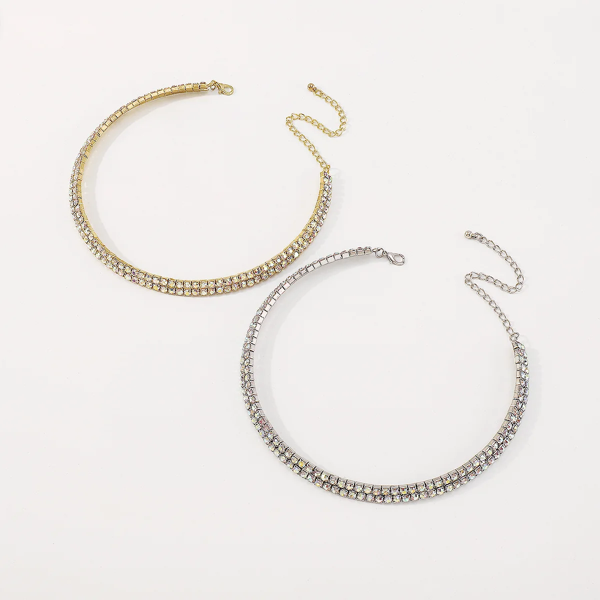 Necklace Harbor Style Claw Chain Diamonds Geometric Elegant Neckchain Temperament Creative Fashion Collar