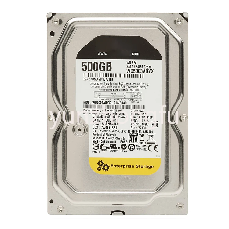 Wd5003hyx 500G SATA 6Gb 7,2 K 3,5 дюймов 100% новый в коробке 3 года гарантии