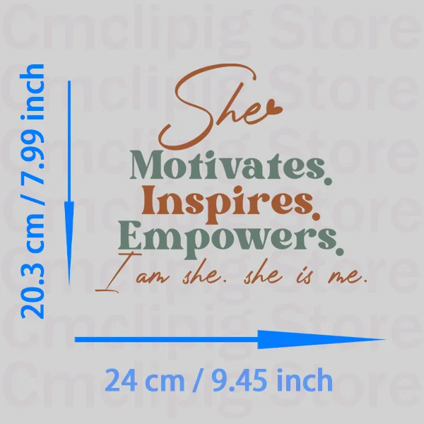 Печать SHE IS ME I AM для одежды заплатки самоклеящиеся теплопередающие виниловые