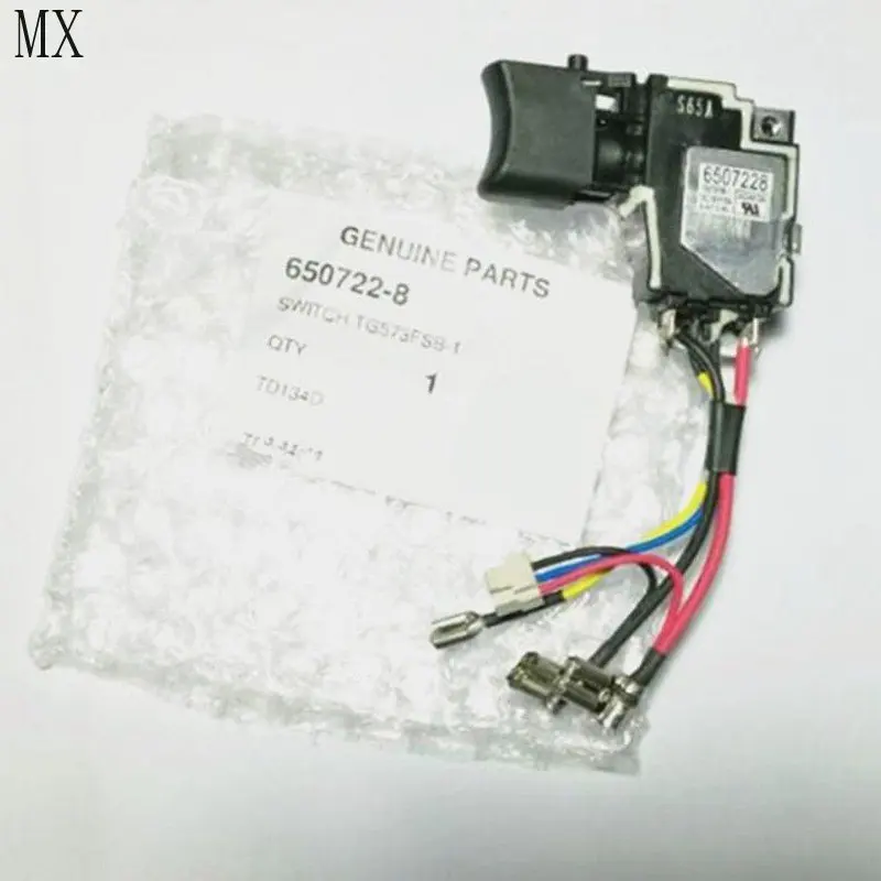 

Оригинальный переключатель 18 в для Makita 6507228 650722-8 650241-4 6502414 BTD134Z TD134D BTD134 BTD146 DTD146 BTD146Z