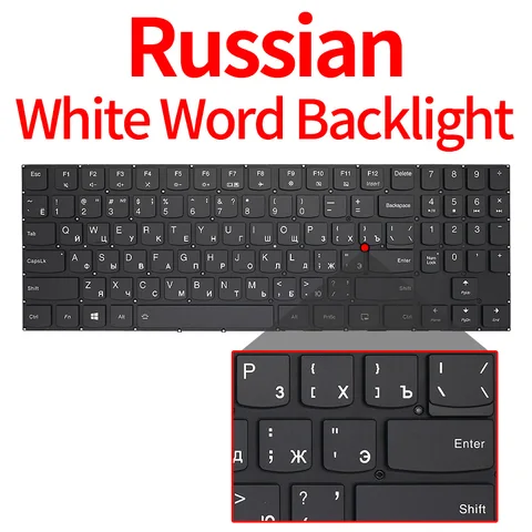 Русская/английская Оригинальная клавиатура с подсветкой для Lenovo Legion Y7000 Y7000P Y530 Y540 15 Y530P Y530-15ICH Y530-15ICH