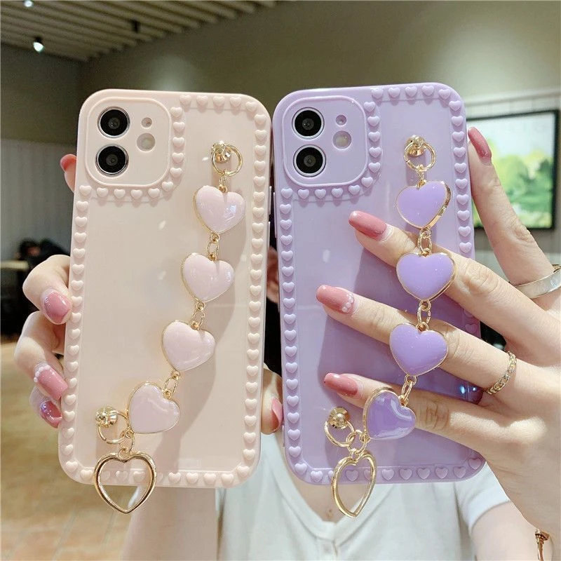 

Love bracelet case For Samsung S20 Plus FE Nota 20 Ultra 10 A51 A50 A70 A20 A30 A02S A32 A52 A72 A12 A31 A21 A11 J2 J7 Prime