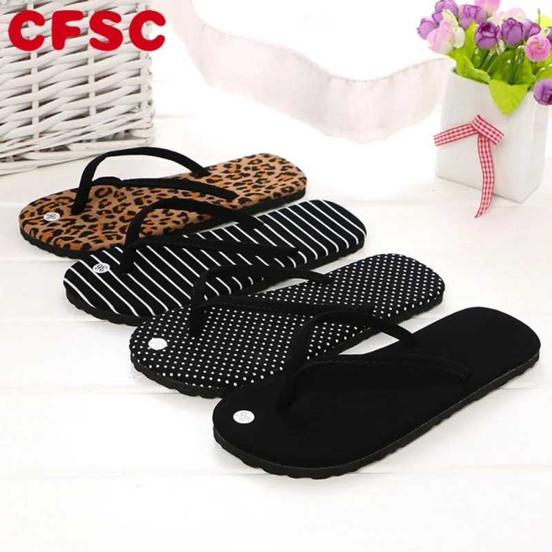 

Fashion Summer Rubber Sandals Flip Flops Women Men Leopard Slippers Ladies Shoes Indoor Outdoor Flip-Flops Beach Flat Slides