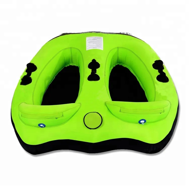 

Durable PVC 2 Rider Inflatable Towable Tube For Crazy Beach Water Sports