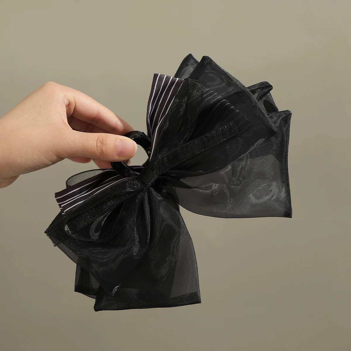 Женская заколка-краб для волос черная сетчатая Заколка-краб в Корейском стиле