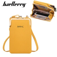 baellerry women shoulder crossbody bags fashion female cellphone bag daily use card holder yellow clutch purse womans wallets
