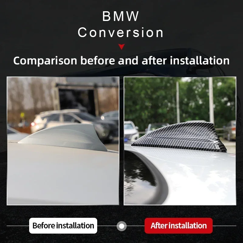 Фото Плавник акулы из углеродного волокна ABS для BMW F20 F21 F23 F15 F16 F45 F30 F32 F34 F48 F39 G01 G04 G30 G32 G20 X1 X2 X3 X5 X6 №3