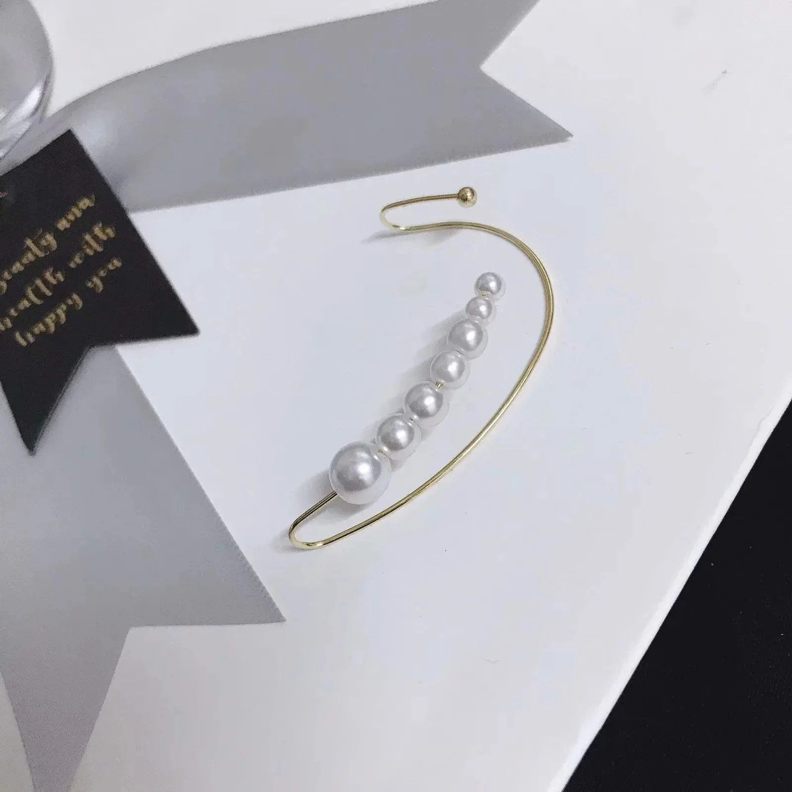 1 шт. серьги с одним жемчугом клипсы для ушей кисточки крючок без пирсинга женские