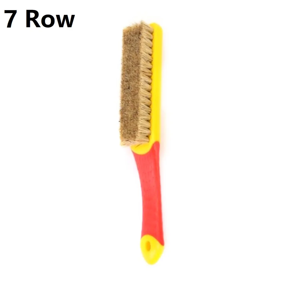 

1pc Handle Brush Nylon Bristles Welding Cleaning Tools Car Floor Roof Fabric Brush Rust Remover Cleaning Gap Brush Hand Tools