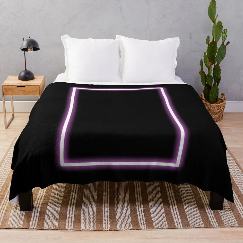 

Pink Glowing Neon Rectangle Throw Blanket Extra Large Blanket