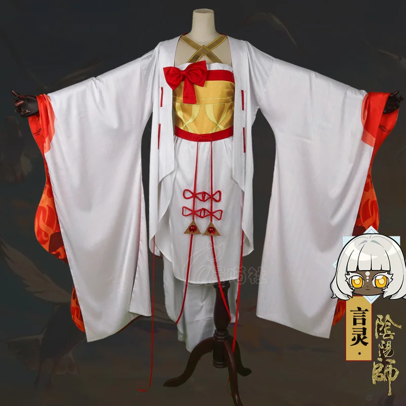 

COSLEE Onmyoji Kotodama Косплей Костюм SSR костюм кимоно Униформа ролевая игра Хэллоуин
