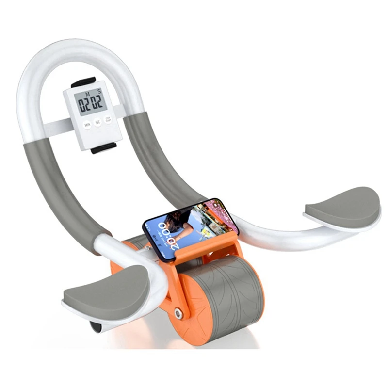 

Automatic Rebound Abdominal Wheel With Elbow Support, Ab Workout Roller With Knee Pads For Core Workouts