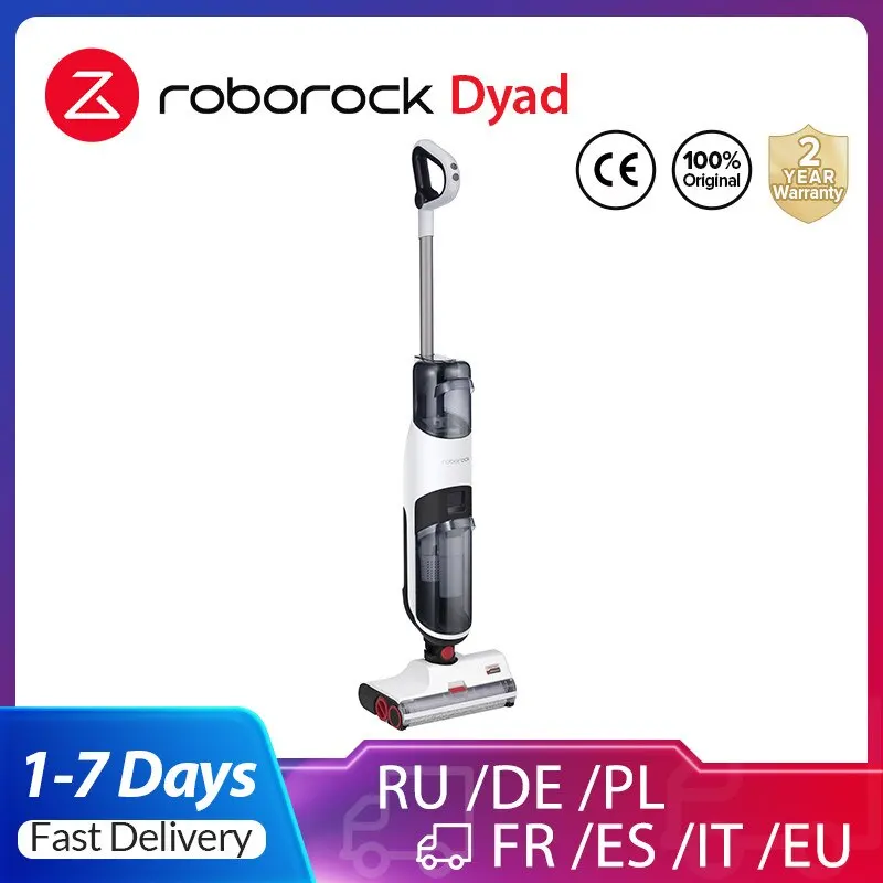 

Roborock Dyad Wireless Wet and Dry Smart Vacuum Cleaner for Home All-in-One Vacuum Cleaner Mop Self-Cleaning LED Display