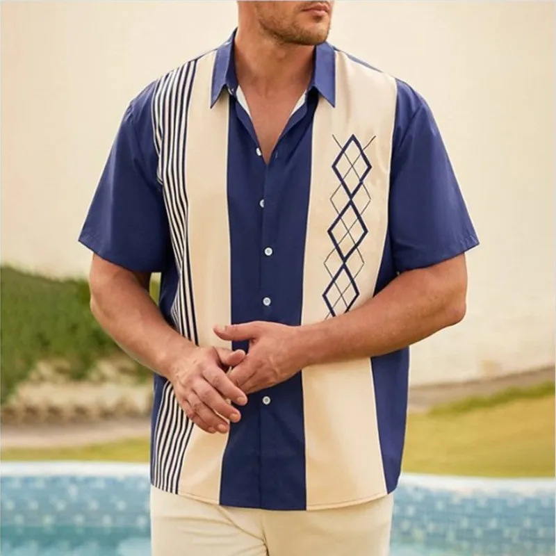 

Men's Casual Hawaiian Shirts Short Sleeve Button Down Beach Shirts Tropical Floral Shirts Comfortable And Breathable Shirt