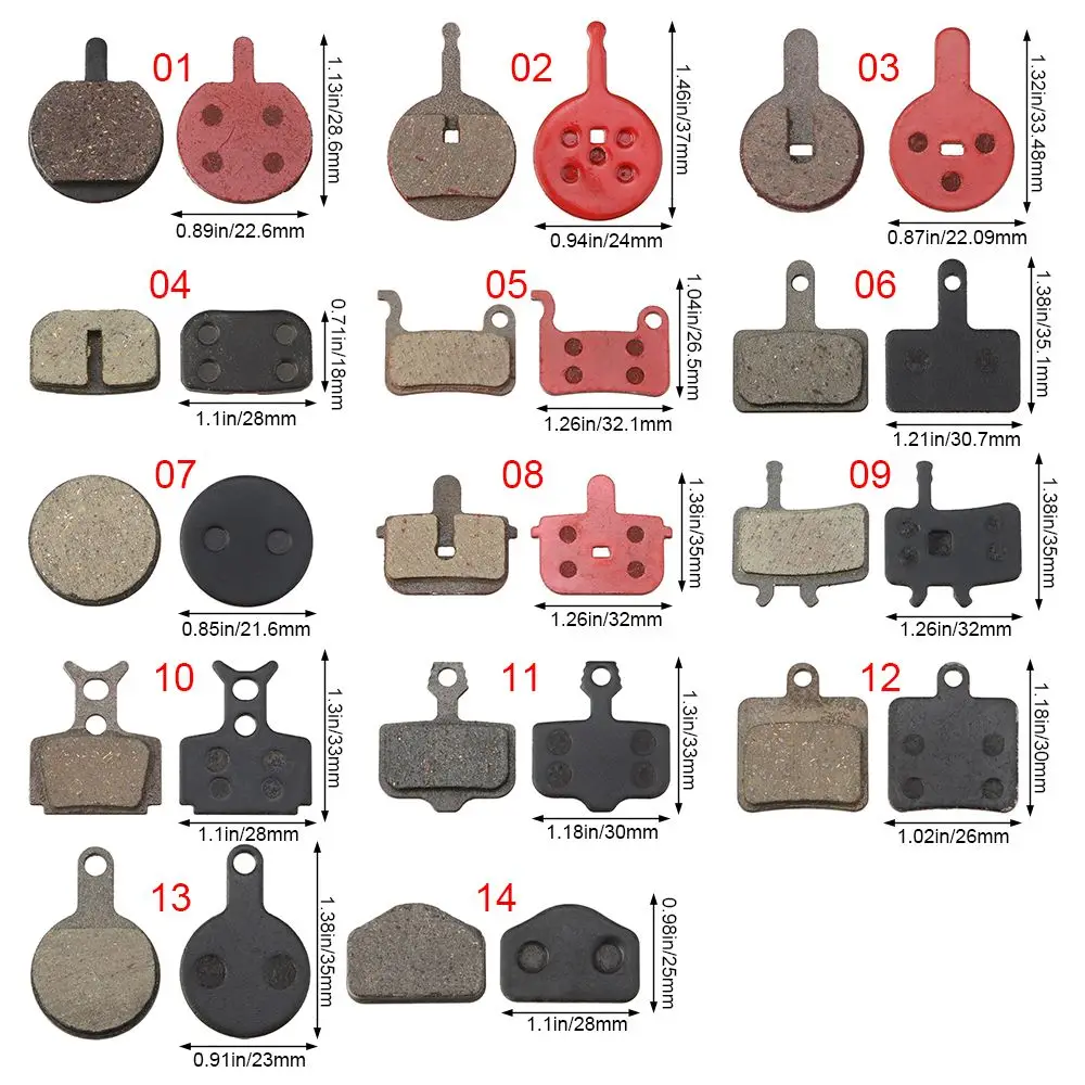 1 пара универсальные тормозные колодки для горного велосипеда