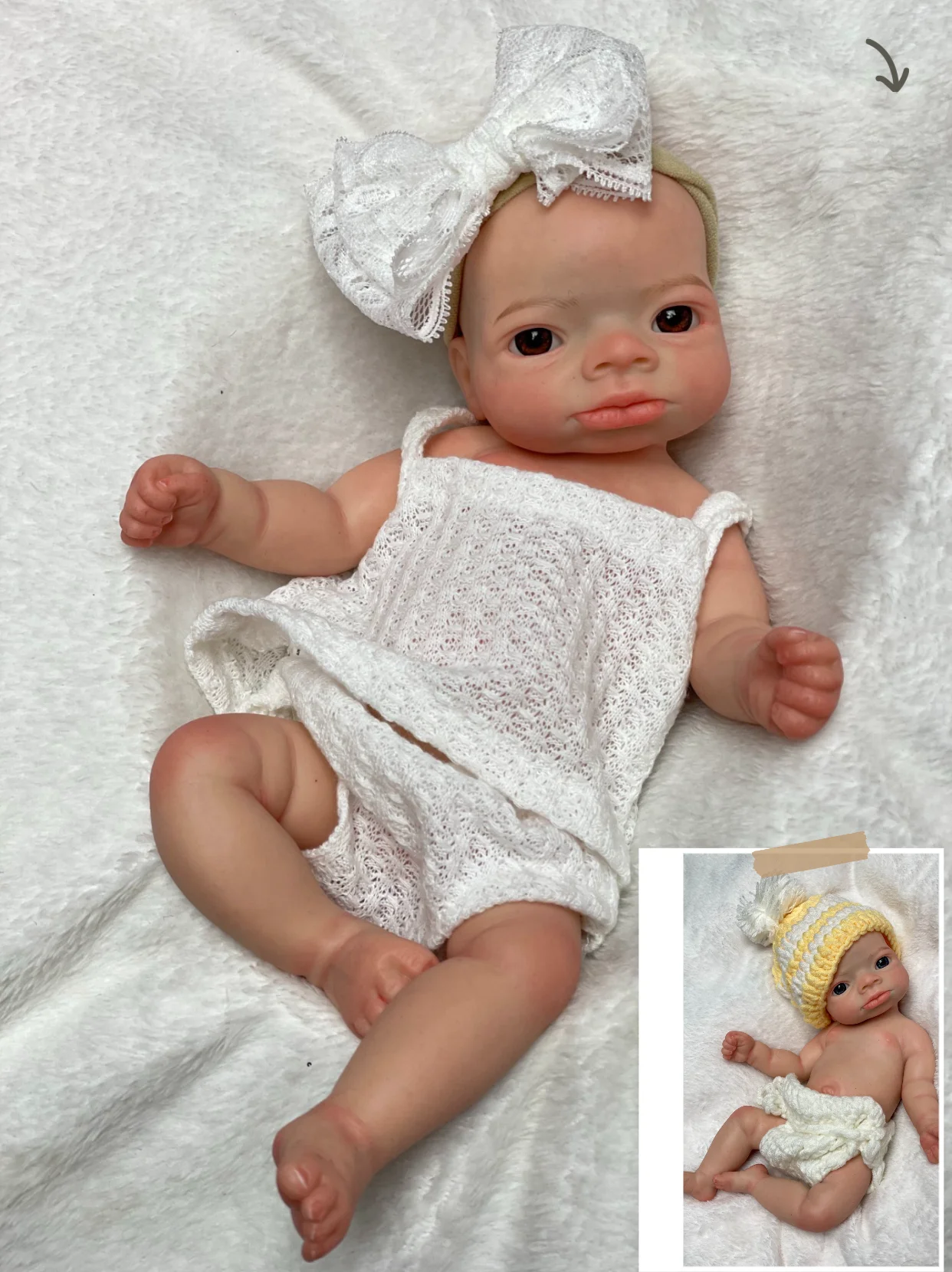 1 шт. силиконовая кукла-реборн ручной работы 11 дюймов