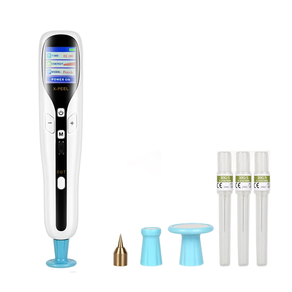 Professional 2 in 1 Ozone Plasma Mole Removal Pen LCD eyelid lifting Freckle Dark Spot Wart Remover Machine Tattoo Remaval Tool