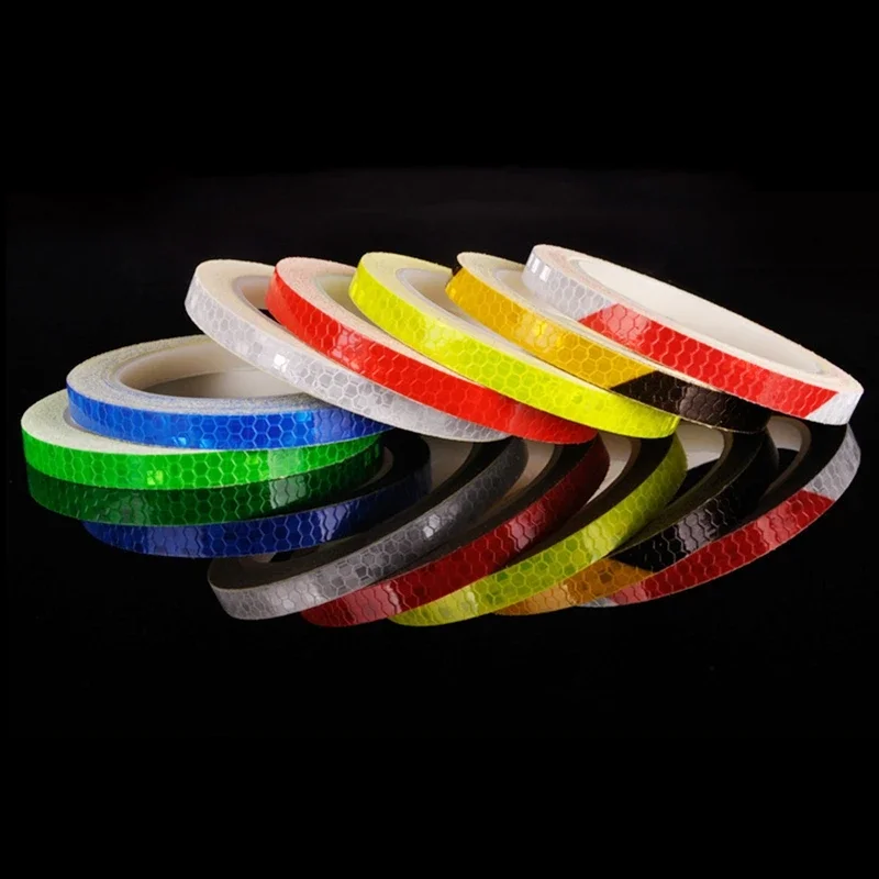 

1pcs 8 Meters Bicycle Car Styling Reflective Stripe Tape Motorcycle Bike Body Rim Wheel Stripe Tape Stickers Safety Decorative