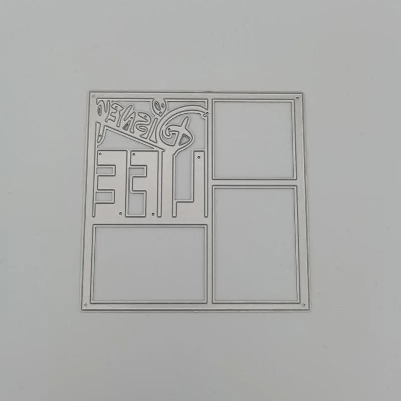

Metal Cutting Dies LIFE Scrapbook Paper Craft Decoration Dies Stencil For Album Card Making Knife Punch New Dies