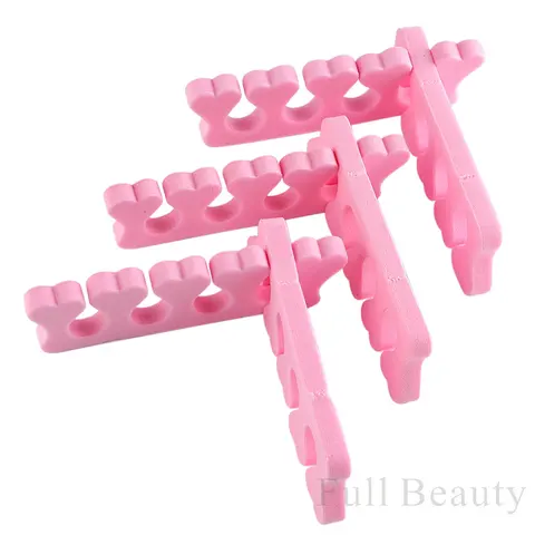 Разделители для пальцев ног Full Beauty, 20 пар, розовые