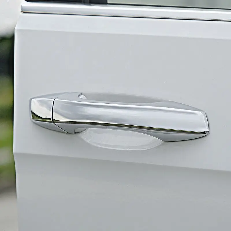 For Volkswagen VW GOLF 7 MK7 2013-2019 Black Chrome Car Side Door Handle Cover Trim Sticker Styling Accessories images - 6