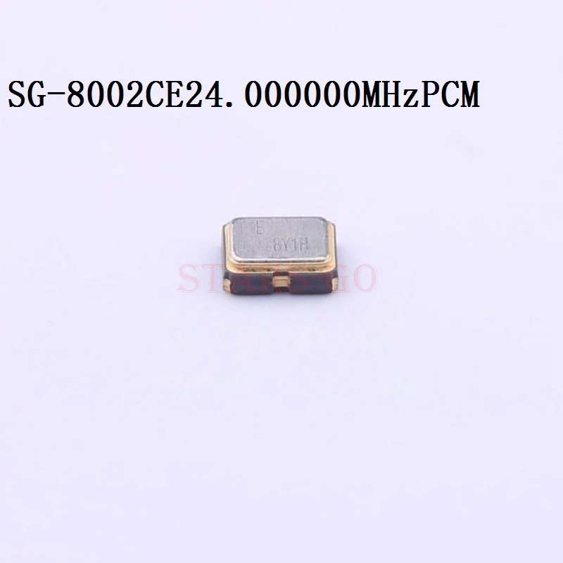 10PCS/100PCS 24MHz 3225 4P SMD 3.3V 100ppm -40~+85℃ SG-8002CE 24.000000MHz PCM Pre-programmed Oscillators