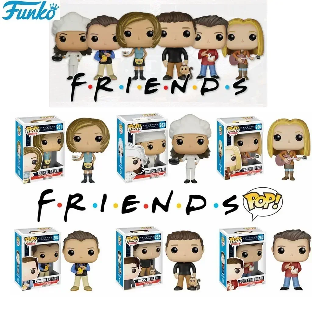 FUNKO pop Friends RACHEL GREEN # 261 ROSS GELLER 262 экшн-игрушечные фигурки коллекция моделей
