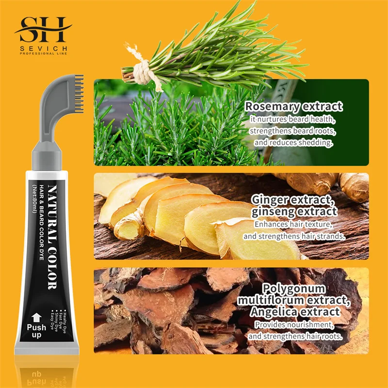 Шампунь для затемнения бороды трафарет седых волос сжатый шампунь трафаретная