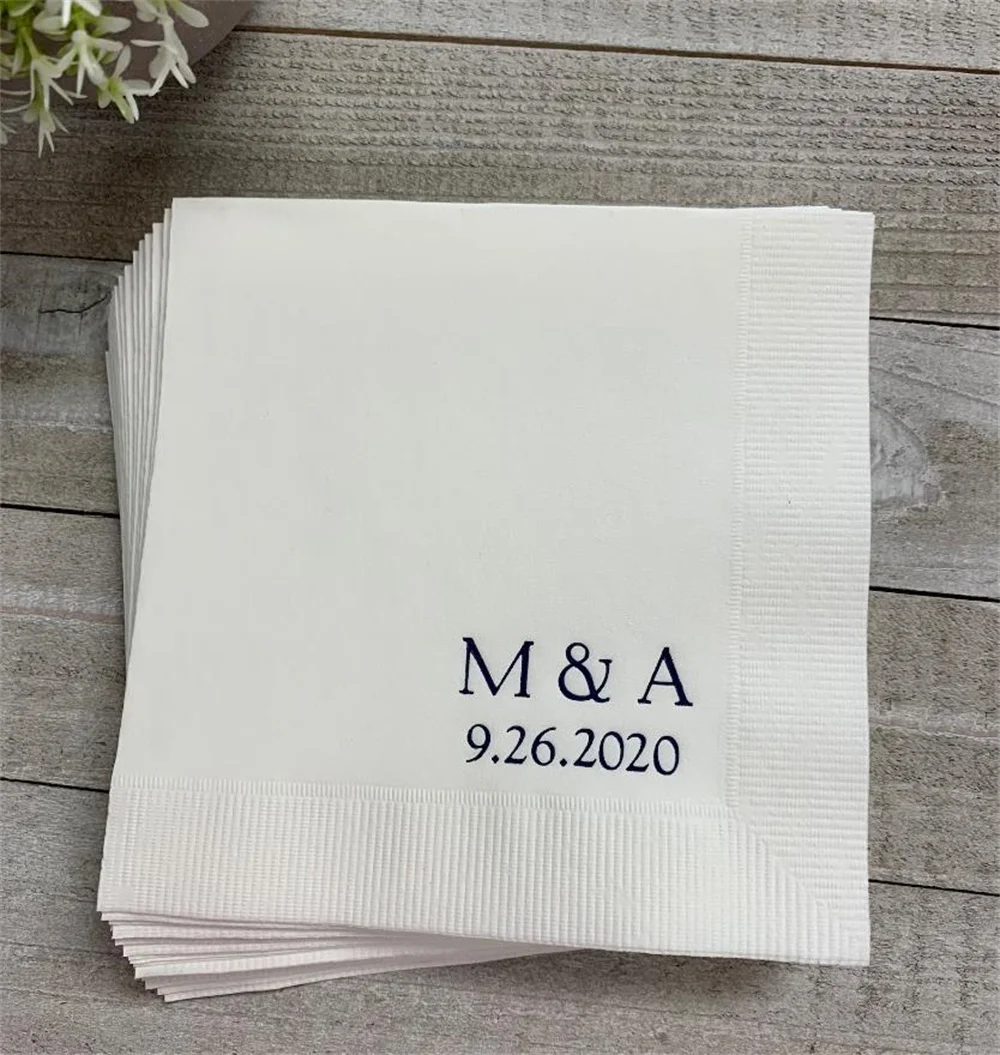 

50 шт. персонализированные салфетки для детского праздника, персонализированная бумага для коктейлей и напитков, фотография на заказ