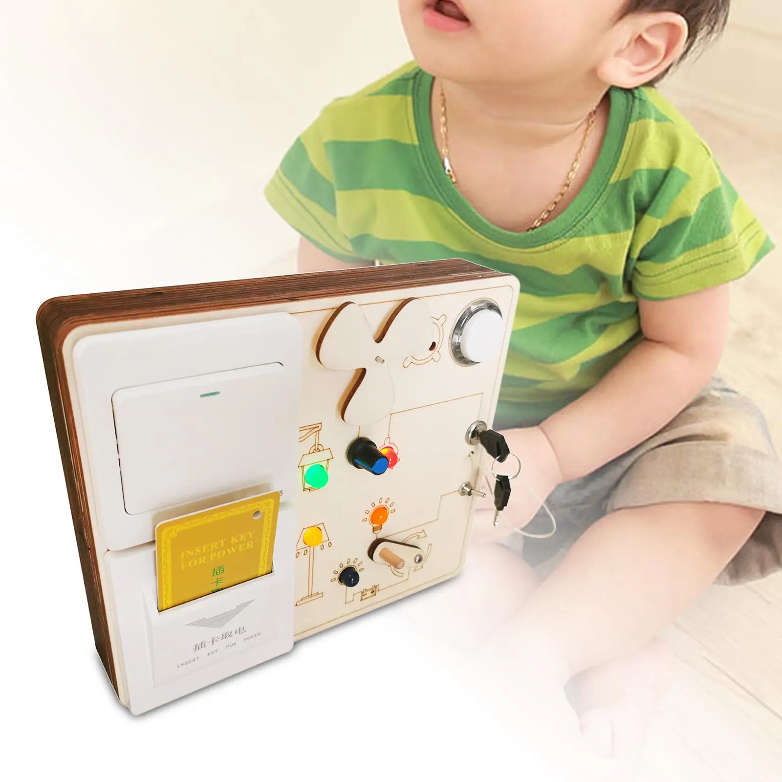 

Busy Board Plug Socket Electrical Switch Toy Lenarning Toys Educational Toys