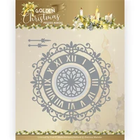 newest christmas wall clock metal cutting dies scrapbook diary decoration embossing template diy gift card handmade craft molds
