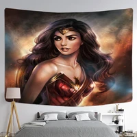 female character illustration wall hanging tapestry boho art deco blanket curtain hanging at home bedroom living room decoration
